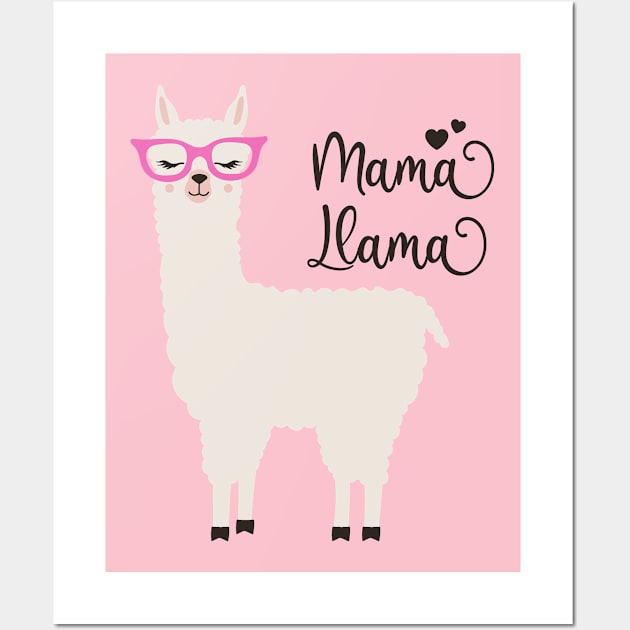 Mama llama Wall Art by Satic